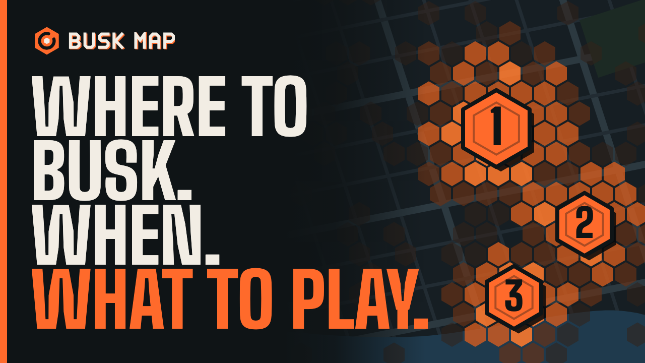Where to busk. When. What to play.